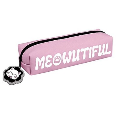 Пенал-косметичка 205х50х40 мм 72122 "ДОВОЛЬНЫЙ КОТИК" искусственная кожа Феникс