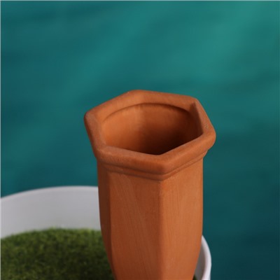 Автополив для комнатных растений «Терракот», 13.8×4.8 см, керамика, набор 4 шт.