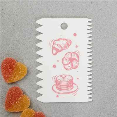 Шпатели кондитерские, набор «Сладости» 11.5×8 см, 11.2×6.5 см, 10×7 см, 3 шт.