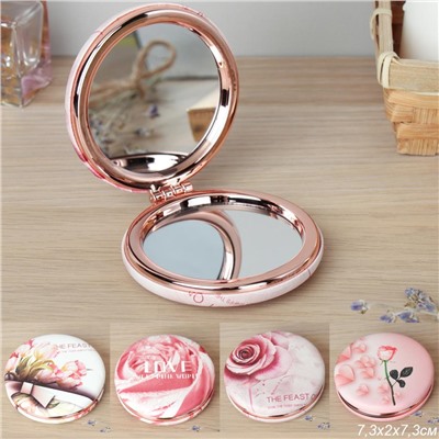 Зеркало карманное 7 см / MB-25 /уп 12/300/