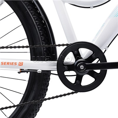 Велосипед 26" Rocket lady Steel 26, цвет белый/бирюзовый, размер 17"