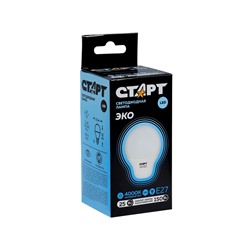 Лампа светодиодная СТАРТ, 25 Вт, Е27, А60, 4000К, 2000 Лм, свечение нейтральное белое