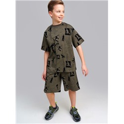 Комплект трикотажный для мальчиков: фуфайка (футболка), шорты