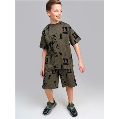 Комплект трикотажный для мальчиков: фуфайка (футболка), шорты