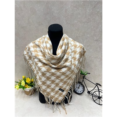 Платок в клетку из кашемира, мультицвет