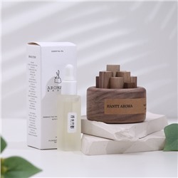 Набор деревянный диффузор Hantt Aroma, бамбук, с эфирным маслом 10 мл, в коробке