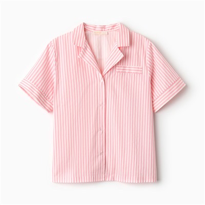 Пижама женская (рубашка, шорты) женская KAFTAN Beautiful, размер 40-42, розовая