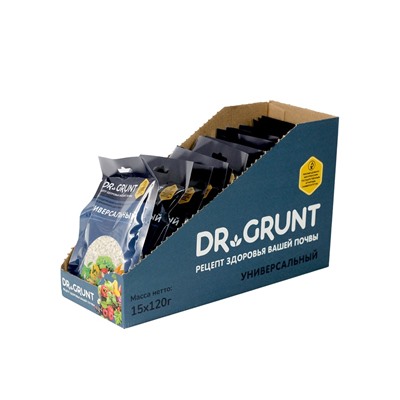 Удобрение минеральное универсальное, Dr.Grunt, шоу-бокс, 15 саше
