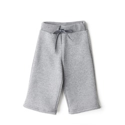 Брюки с начёсом для девочки, рост 98 см, тёмно-серые