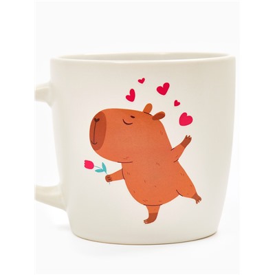 Кружка чайная керамическая «Капибара», 350 мл