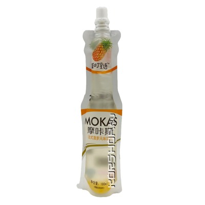 Напиток с кусочками желе Ананас Mokas, Китай, 180 мл Акция