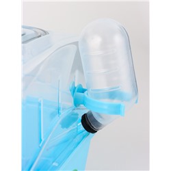 Клетка-переноска для грызунов, 23×17×16 см, бирюзовая