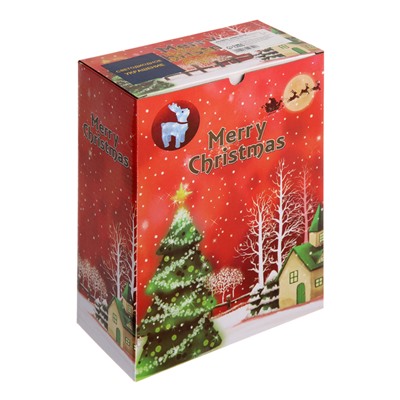 Светодиодная фигура «Олень с колокольчиком» 18×25×8 см, акрил, 20 LED, батарейки ААх2 (не в комплекте), свечение белое