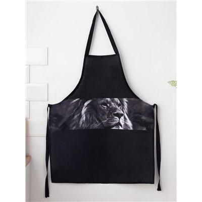 Фартук «Доляна. Самый лучший мужчина», черный, 70×60 см, 100% хлопок, 160 г/м²