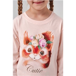 Пижама с брюками Кулирка с рибаной длинный рукав НАТАЛИ, 1244130