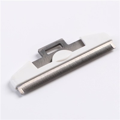 Дешеддер большой со съёмным лезвием, 15×10.5 см, бело-голубой