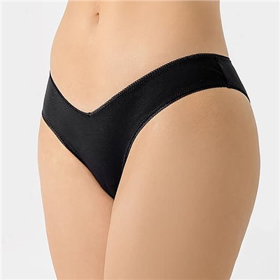 Трусы женские бразилиана Mark Formelle, набор 3 шт., чёрные, размер 48 (L)