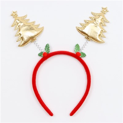 Ободок новогодний карнавальный «Ёлочки»