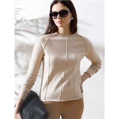 Джемпер тонкой вязки из хлопка с нейлоном