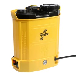 Опрыскиватель аккумуляторный ТУНДРА, 12 В, 8 Ач, 12 л, индикатор заряда, 3 насадки