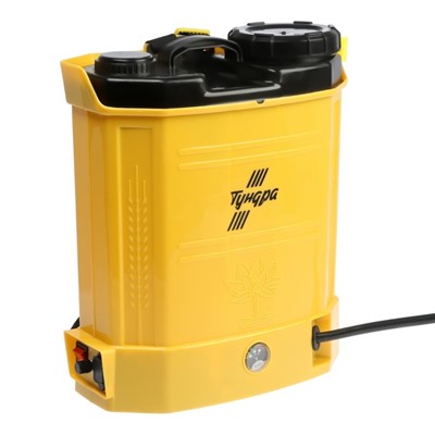 Опрыскиватель аккумуляторный ТУНДРА, 12 В, 8 Ач, 12 л, индикатор заряда, 3 насадки