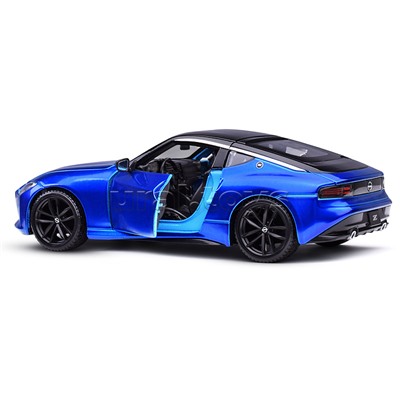Машинка die-cast 2023 Nissan Z, 1:24, синяя, открывающиеся двери