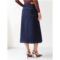Джинсовая юбка из плотной эластичной джинсы 13.8OZ.