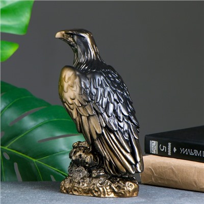 Фигурка гипс «Орёл», под бронзу, 10×27×10 см