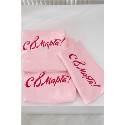 14418/14 "8 марта"полотенце махровое плотность 350гр