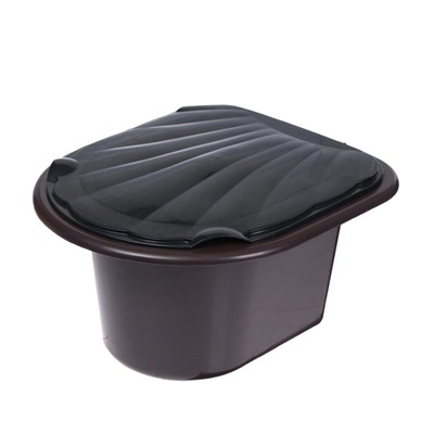 Ведро-туалет 11 л, коричневый