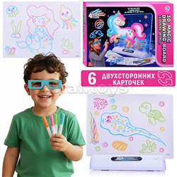 Доска для рисования "Единорог 3D" в коробке