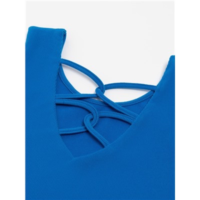 Топ с сеткой женский MINAKU: Casual Collection, электрик, размер 46