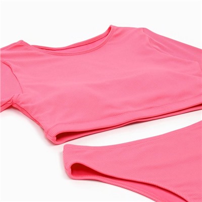 Купальник раздельный с косынкой женский MINAKU, размер 46, розовый