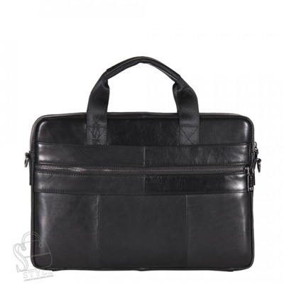 Портфель мужской кожаный 33773Z black Zinimsk