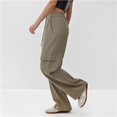 Брюки женские карго MIST размер 40-42, оливковые