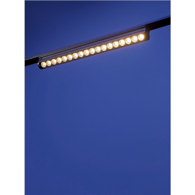 Трековый светильник FTL-006, серия Flat, поворотный, 18 Вт, 48 В, 3000К, 340 мм, чёрный, свечение тёплое белое