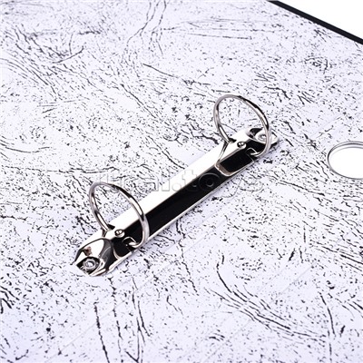 Папка на кольцах A4 2 кольца диаметром 35 мм PP черная