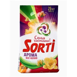 Стиральный порошок Sorti "Арома магнолия", автомат универсальный 2,4 кг