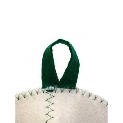 Шапка для бани и сауны «Иди в баню», полиэфир, шерсть, белая