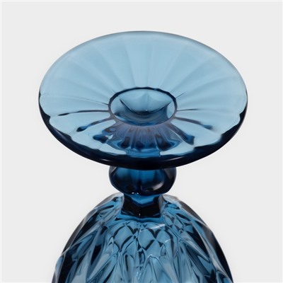 Бокалы для вина Magistro «Круиз», 250 мл, 8×15.3 см, набор 6 шт., стекло, синие