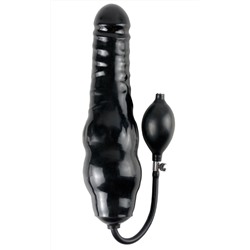 Фаллоимитатор с функцией подкачки Inflatable Ass Blaster - 23 см.