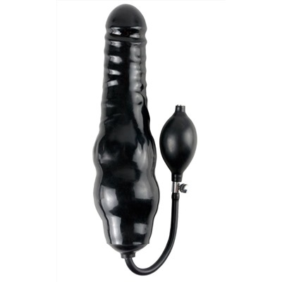 Фаллоимитатор с функцией подкачки Inflatable Ass Blaster - 23 см.