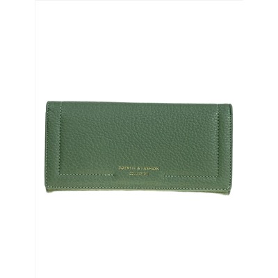 Женское портмоне из искусственной кожи, цвет зеленый