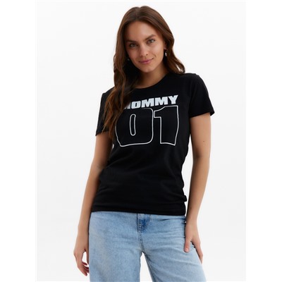 Футболка женская KAFTAN Sport Family, чёрная, размер 48