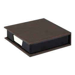 Подарочный набор Ежедневник недатированный А5 320стр. "ШЕВРЕТ ГЛОСС ТАБАЧНЫЙ" + подставка с блоком 70560 Феникс