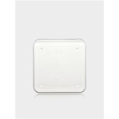 Ёмкость для хранения сыпучих продуктов IDEA «Степ», 500 мл, 10×7 см, пластик, крышка белая