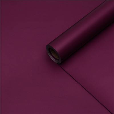 Пленка для цветов тонированная, матовая, красный пурпур, 0.5×10 м ±1 см, 65 мкм