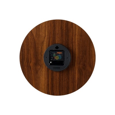 Часы настенные классические, светящиеся, d=30 см, дерево