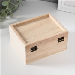 Шкатулка для росписи дерево «Прямоугольная», 6×12×9 см