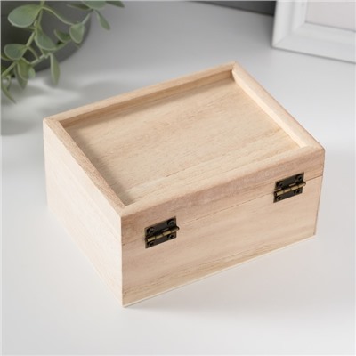 Шкатулка для росписи дерево «Прямоугольная», 6×12×9 см